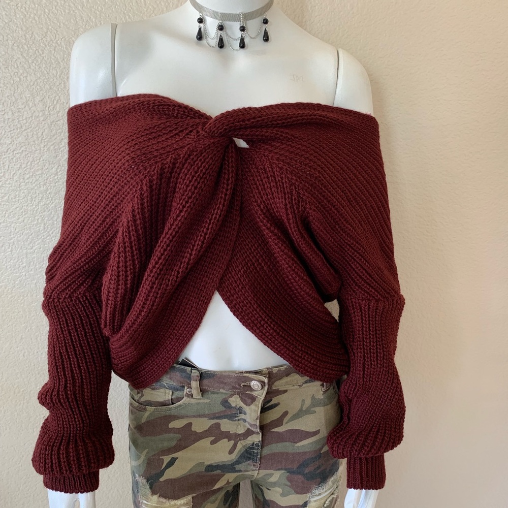 Just In! Tied Up - Knot Dropped Sleeve Sweater - Picture 7 of 8